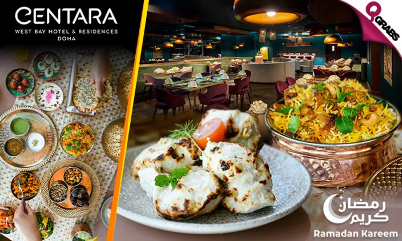Iftar Tabletop Menu with Drink at Dalchini Restaurant!
